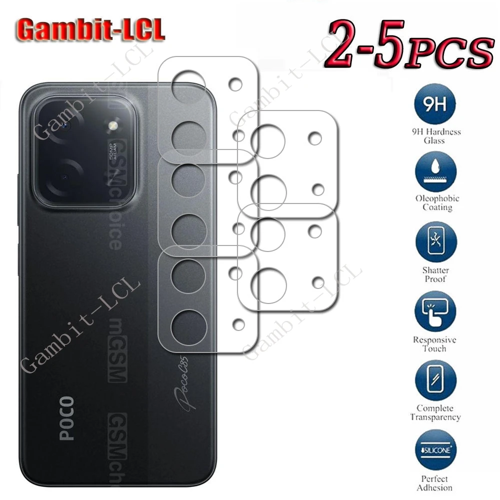 

2PCS-5PCS 3D 9H HD Tempered Glass For Xiaomi Redmi 15C 4G 5G Redmi15C Poco C85 PocoC85 Camera Lens Protector Cover Film