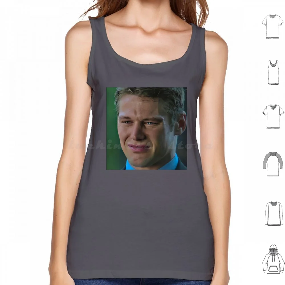 Matt Donovan Crying Tank Tops Print Cotton Damon Salvatore Tvd Damon Salvatore Stefan Salvatore Stefan The