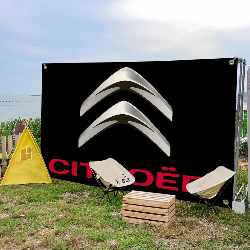 Car flag Art Brand Sci Fi C-Citroen Room Home Decor Wall Mount Home Decor Banner - view 6