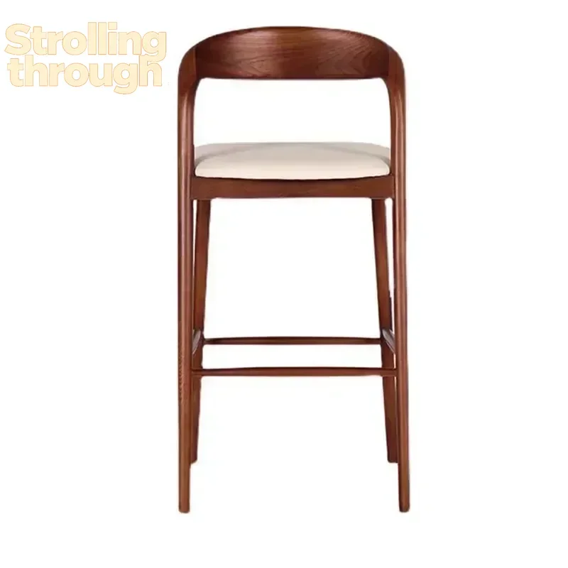 

Винтажные деревянные дизайнерские барные стулья, современные акцентные высокие стулья для бара, стулья для столовой, ресторана, кухни, мебель для дома