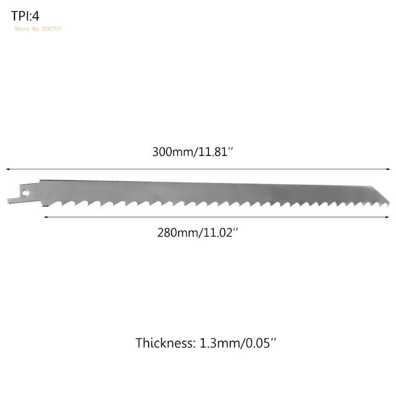 High Carbon Steel 300mm Reciprocating Power With Thick Tooth Effective Dropship