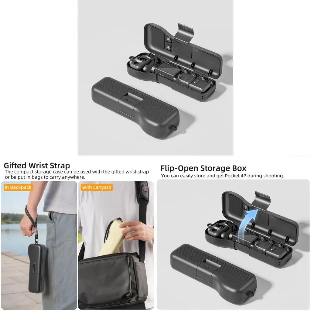 E1PF Precisely Molded Case For Pocket 4P Camera AntiScratch And Dust Proof Cover