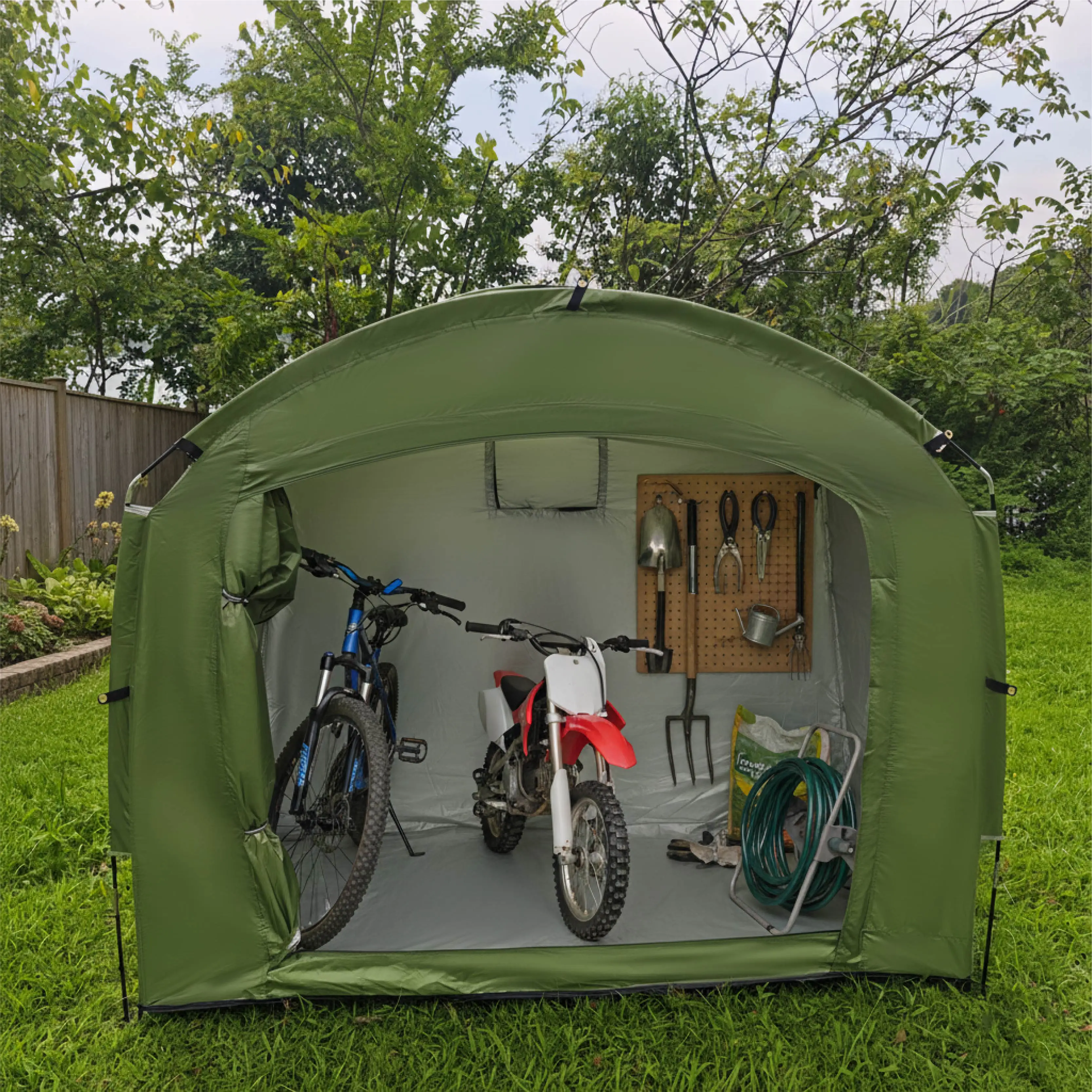 Outdoor Bike Shelter Tent Portable Personal Protection Canopy with Thickened Oxford Cloth for Travel Hiking And Cycling