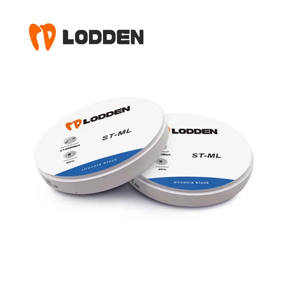 LODDEN Zirconia Blocks ST-ML Multilayer 98mm | CAD CAM Disc System | Vita 16 Color | High Strength Dental Lab Material