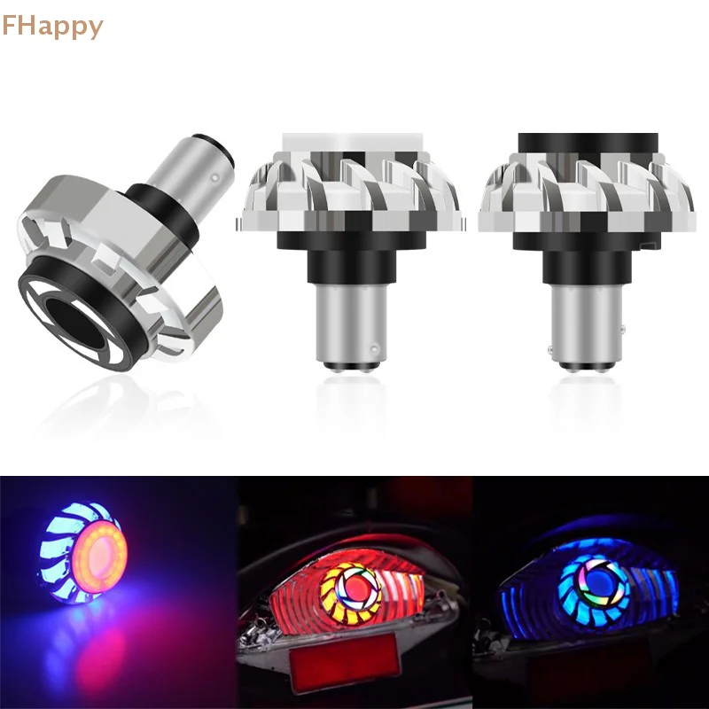 

Motorcycle Warning Lamp Angel Eye Tail Brake Rear Lights LED Motorbike Brake Lamp Flash Strobe Accessories Universal