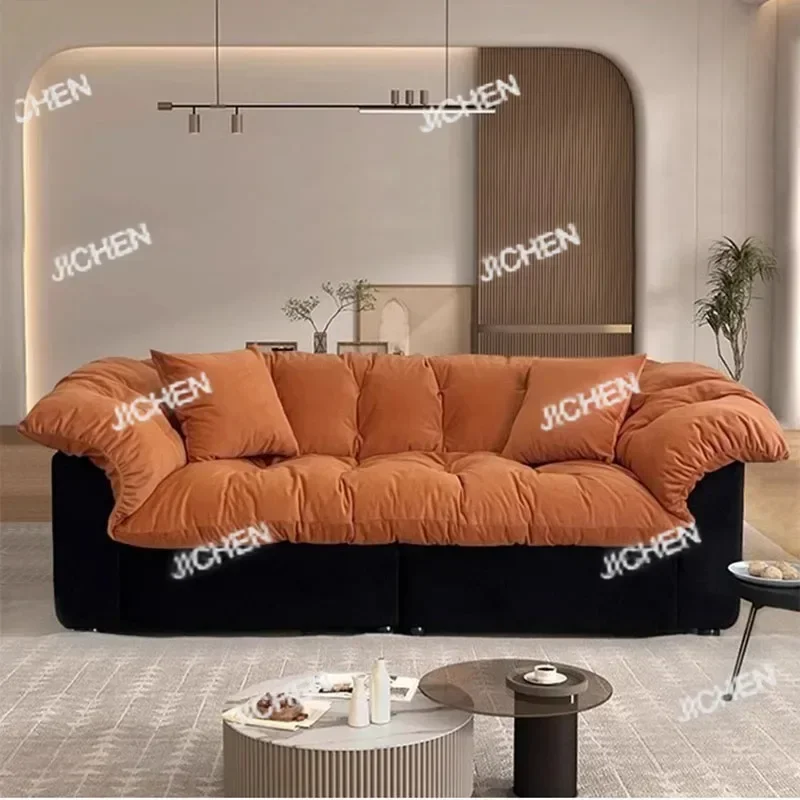 

ZQT Wood European Living Room Sofas Black White Large Lounges Bedroom Couch Living Room Salon Sponge Divano Adhd Unique Furnitu