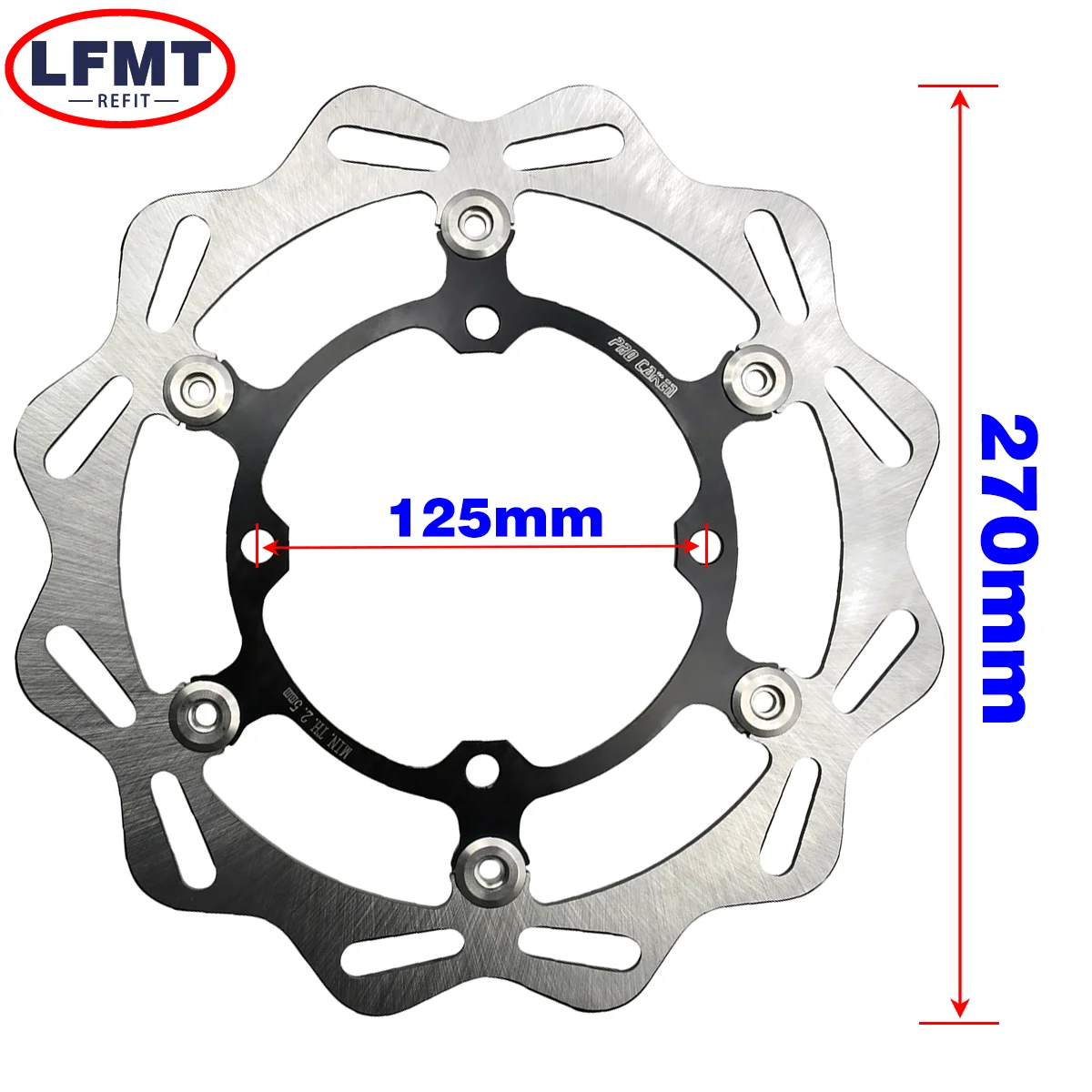 270/320mm Front Rear Floating Brake Disc Rotor For Kawasaki KX125 KX250 KX250F KX450F KLX450R KX KLX Motocross Motorcycl Parts