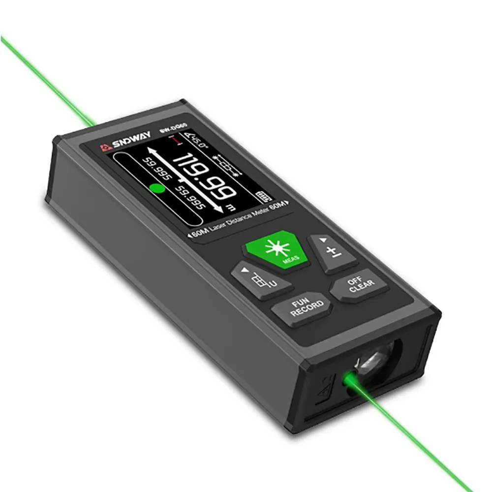 Bilateral Laser Distance Meter Laser Tape Bidirectional Range Finder Measure Ruler 120m 200m Dual Laser Rangefinder