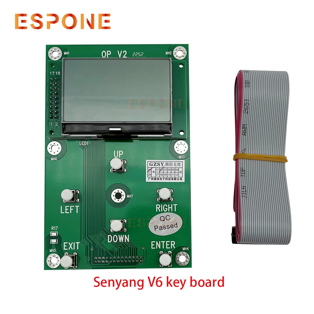 ESPONE Printer Key Board 6 Buttons with Screen for Epson XP600/DX5/DX7/5113/4720/I3200 for Senyang Single Head Board Keypad