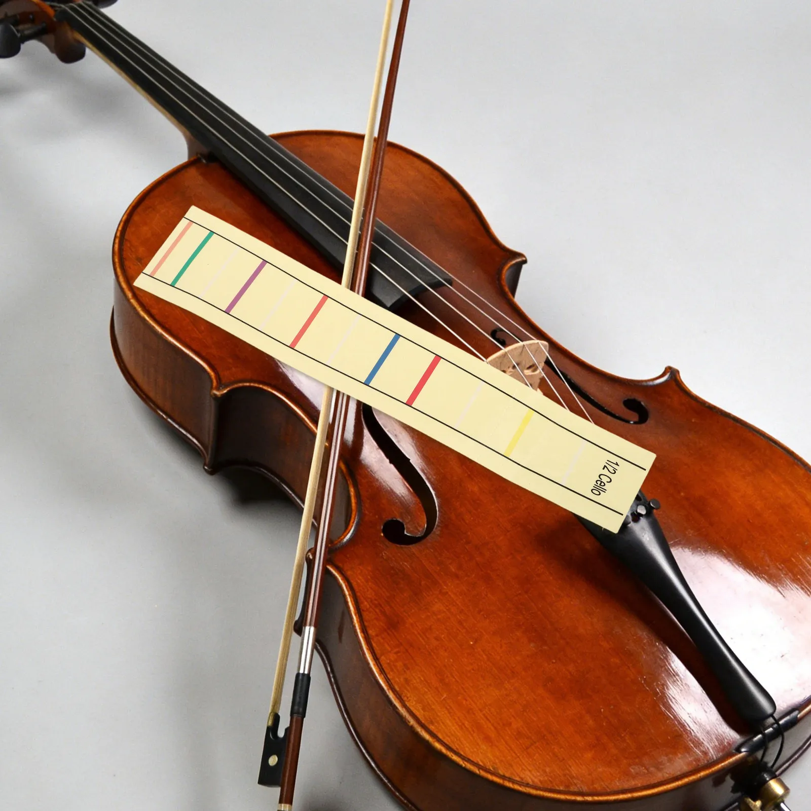 2Pcs Cello Note Labels Removable Fingerboard Guide Stickers Easy Learning Aid for Beginners Accurate Intonation Practice Cello