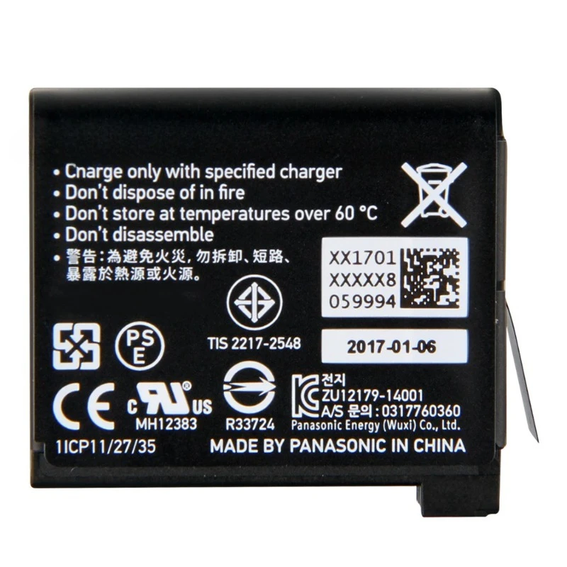 For GoPro Hero 9 10 4 5 6 7 8 Hero4 Hero8 Hero6 335-06532-000 SPBL1B AHDBT-401 SPJB1B 601-10197-000 Replacement Battery