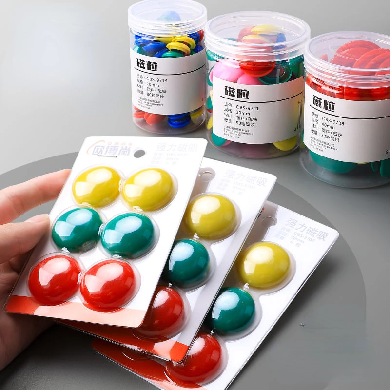 

Cartoon Smiley Face Refrigerator Magnets Nordic Ins Personality Home Decoration Circular Magnet Fridge Photo Message Board Gift