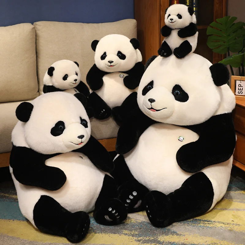 Simulation Panda Hanhan Doll Pillow Super Soft Cute Panda Plush Toy with Packaging Gift