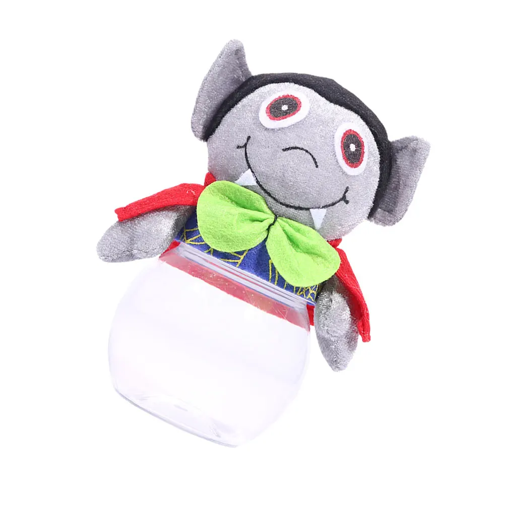 

Halloween Candy Jar Clear Storage Container Mini Decoration for Party Festival Celebration Candy Box
