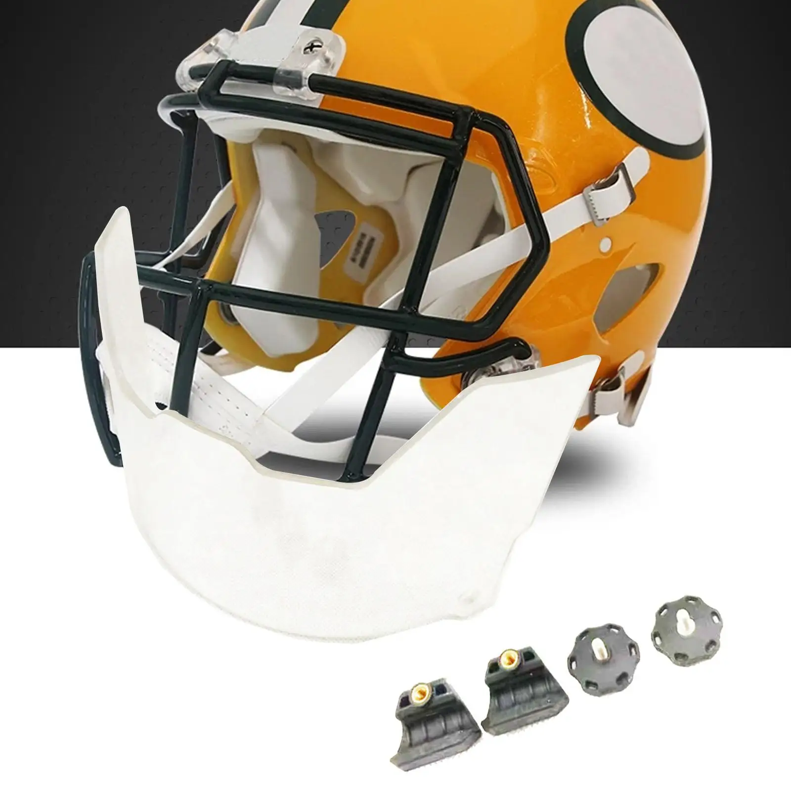 

Football Visor Portable Lightweight Easy to Install Football Face Mask Visor