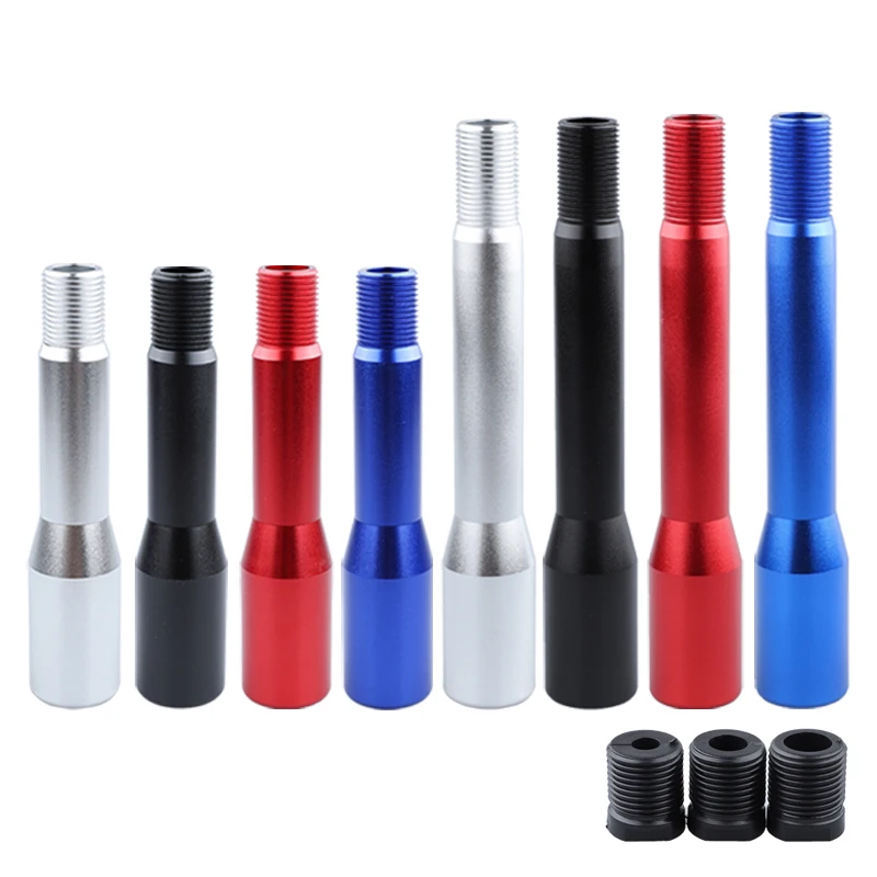 130mm 170mm Aluminum Shift Knob Extender Extension Lever Gear Manual Shifter Rod M18x 1.5 Straight Lever Extender