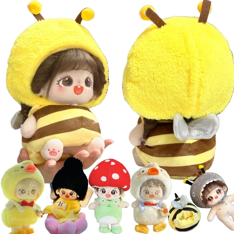 Trick Shark Bee Doll Dressing Stuffed Cosplay Caroon Mushroom Frog  Sakyamuni Hot Dogs Bag Cactus Plant Doll Toy for Kids Girl