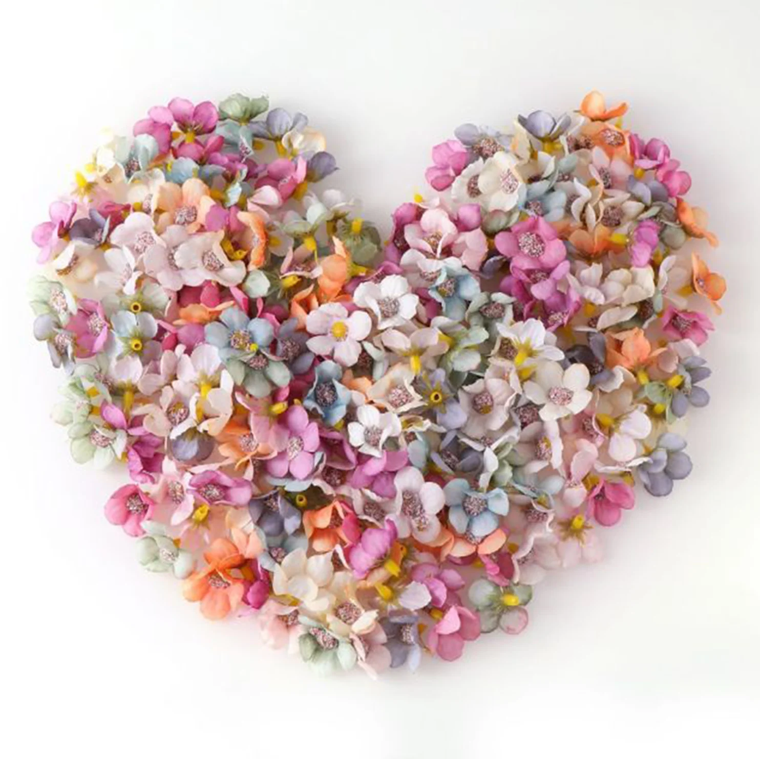50PCs Mini Artificial Rose Flowers Heads Silk Fake Flowers for Home Dceor Wedding Decoration Craft Wreath Gifts Accessories