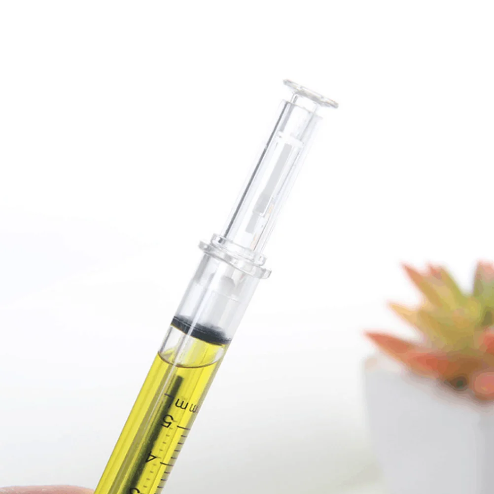 

15Pcs Creative Fun Needle Tube Ballpoint Pen Slim Lightweight Office School Stationery Supplies Gifts