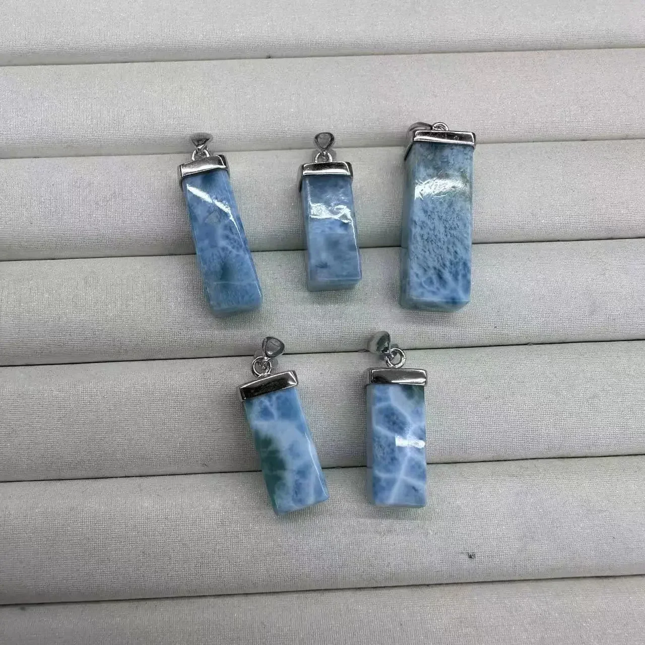 AAAAA Quality Larimar Stone Bead 10×22mm Pendant Natural Senior Energy Fashion Jewelry Female for Men and Women Gift Wholesale!