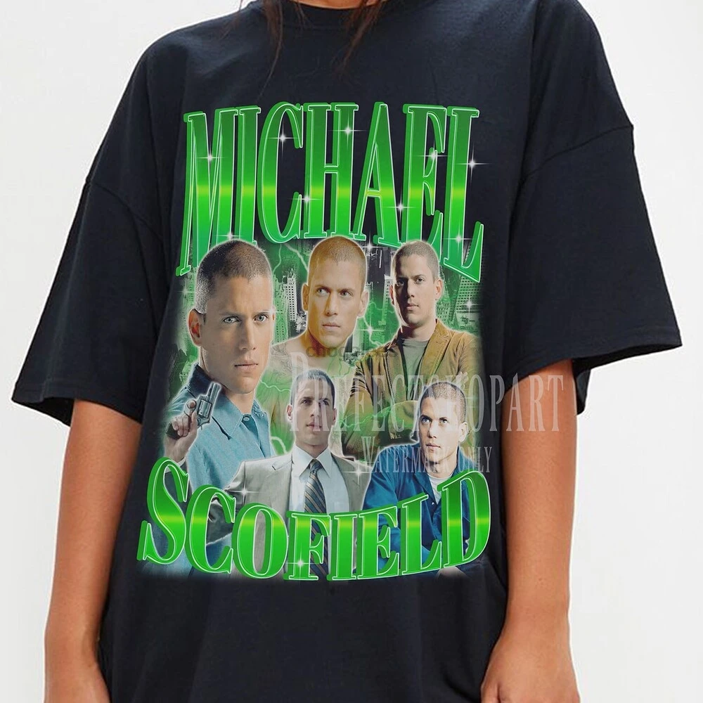 MICHAEL SCOFIELD Shirt Michael Scofield Homage T-Shirt Wentworth Earl Miller III American-British Actor Merch Prison Break Fans