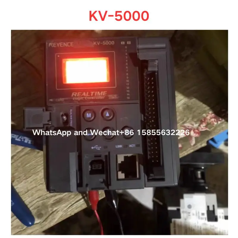 Used KV-5000 Programmable controller Functional test OK