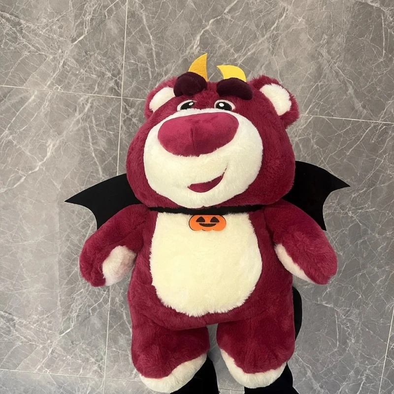 

Disney Lotso Хэллоуин Аниме Дьявол Клубничный Медведь Плюшевая Игрушка Милый Настольный Декор Мягкая Спящая Кукла Сюрприз Подарок Для Детей Взрослых