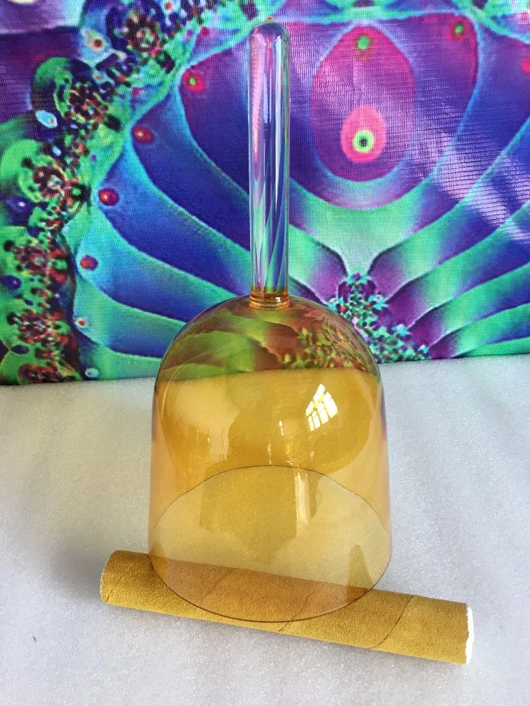Star Linkup Smooth Handheld Yellow Quartz Sound Bowl Tuned to Pure 4th Octave E Frequency for Solar Plexus Energy Restoration, you can pick from plenty of other hues according to your meditation demands