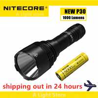 NITECORE NEW P30 Flashlight Led Flashlight Tactical Torch for hunting flashlight camping lanterm searching Self-defense handlamp