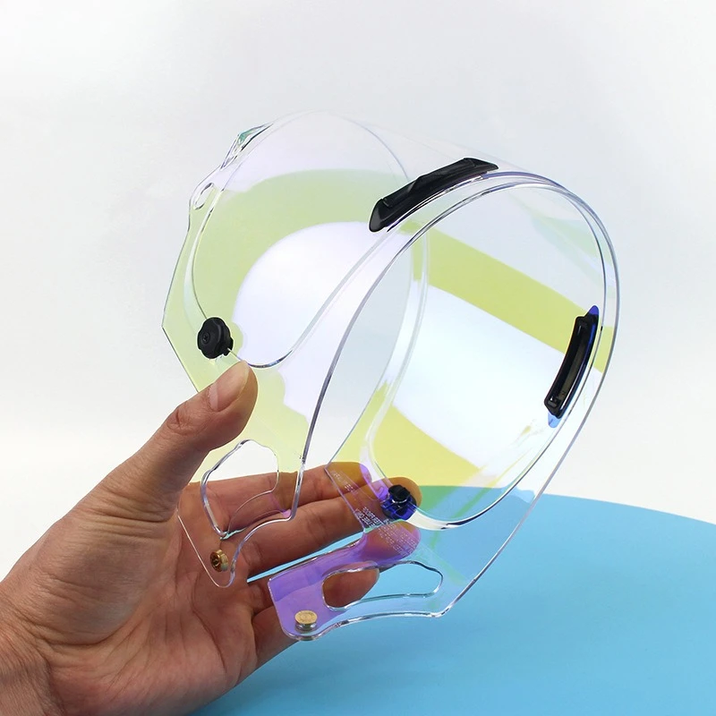 لعدسات خوذة ARAI مطلية بالكهرباء شفافة عالية نقل الضوء العدسات المقواة RX7X XD NE0 VX GX