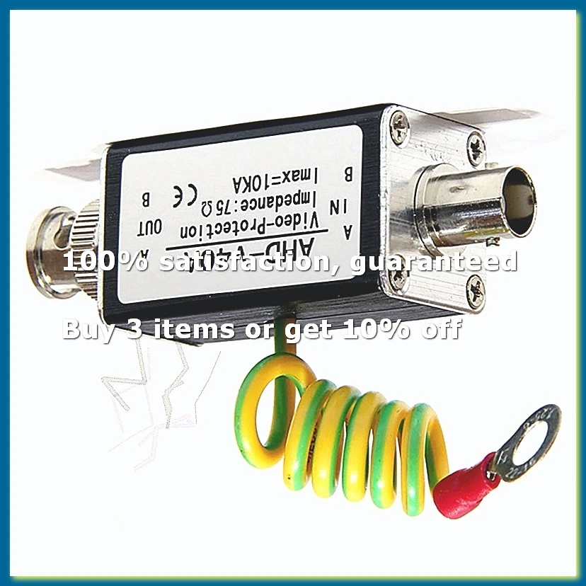 New AHD-V40A Single-Channel Video Signal -Arrester Arrester Coaxial Surge Protector Multi-Stage Protection-ABPX