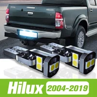 Luz LED para matrícula de Toyota Hilux, accesorios para modelos 2004, 2019, 2007, 2008, 2009, 2010, 2011, 2012, 2013, 2014, 2015, 2016, 2017, 2018, 2 piezas