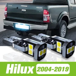 2pcs 도요타 Hilux 2004-2019 LED 번호판 빛 2007 2008 2009 2010 2011 2012 2013 2014 2015 2016 2017 2018 액세서리