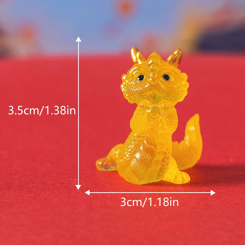 かわいい漫画ドラゴンマイクロランドスケープ、樹脂風景、ポット文化ツール、庭の装飾、ミニチュア、1個