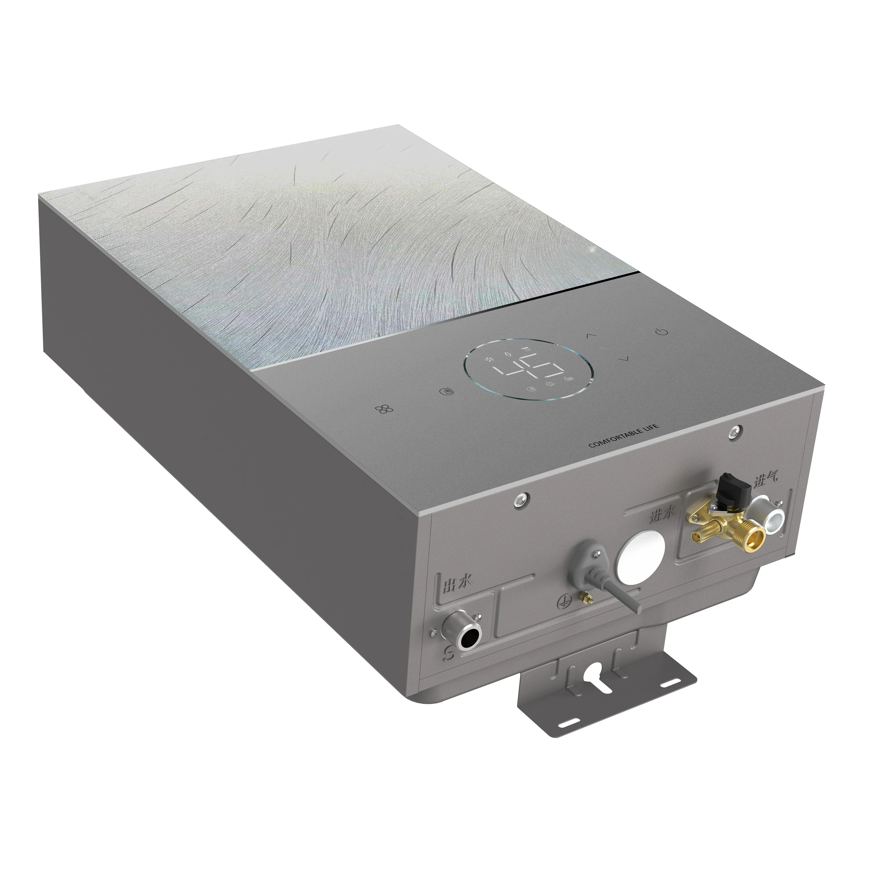 2025年プレミアムステンレス鋼壁掛けスマート給湯器 - LPG/NGガス瞬間湯沸かし器（デジタルディスプレイ付き）