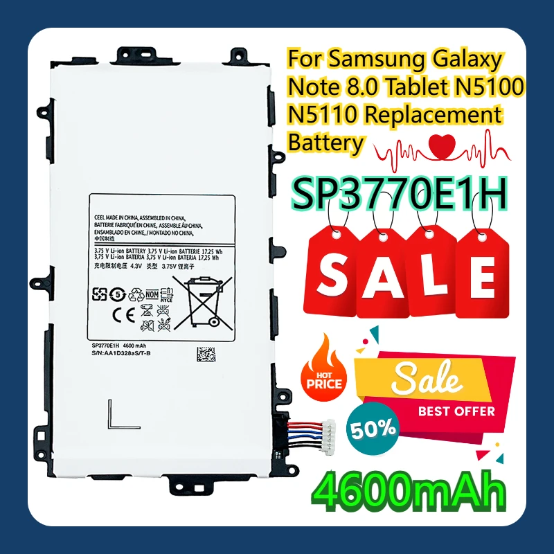 

For Samsung Galaxy Note 8.0 Tablet N5100 N5110 Replacement Battery