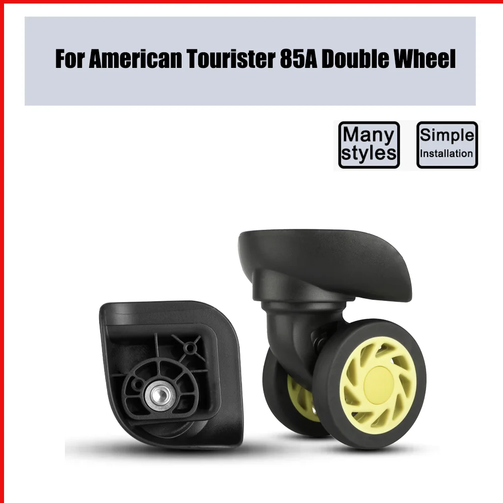 

For American Tourister 85A Trolley Case Double Wheel Pulley Sliding Casters Universal Luggage Wheel Silent Smooth Wear-resistant