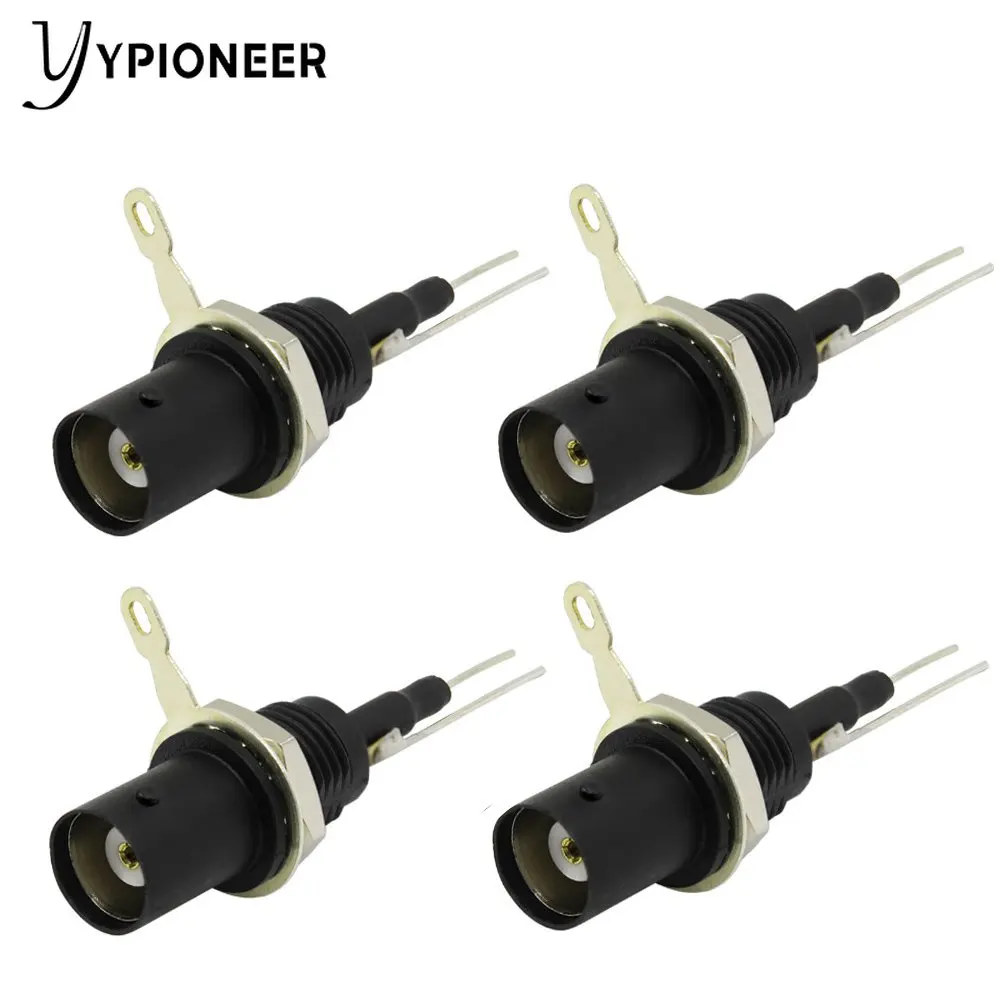 YPioneer P7002S 4PCS Black 50KY Safety BNC Female Plug for Instrument Panel Installation High Quality  Accessories