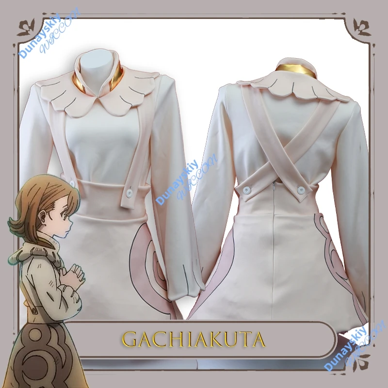 

Rodo Косплей BGACHIAKUTA Chiwa Небесный костюм Аниме Боевой наряд Уличный горячий панк-рукав с капюшоном Модная униформа Парик Cos Party