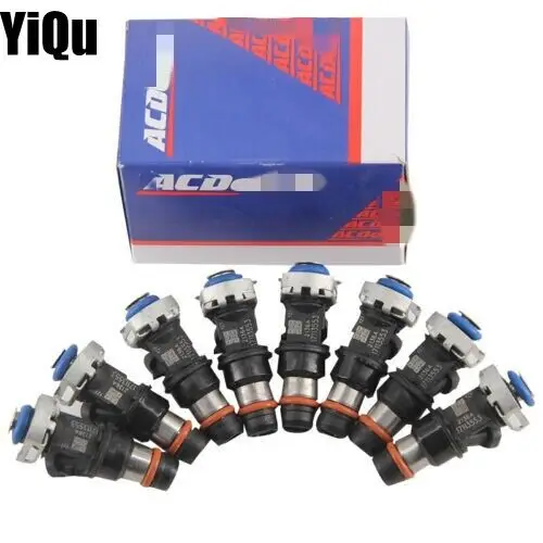 

8 PCS Upgrade Fuel Injectors For 99-07 Chevy Silverado 4.8L/5.3L/6.0L 25317628 A