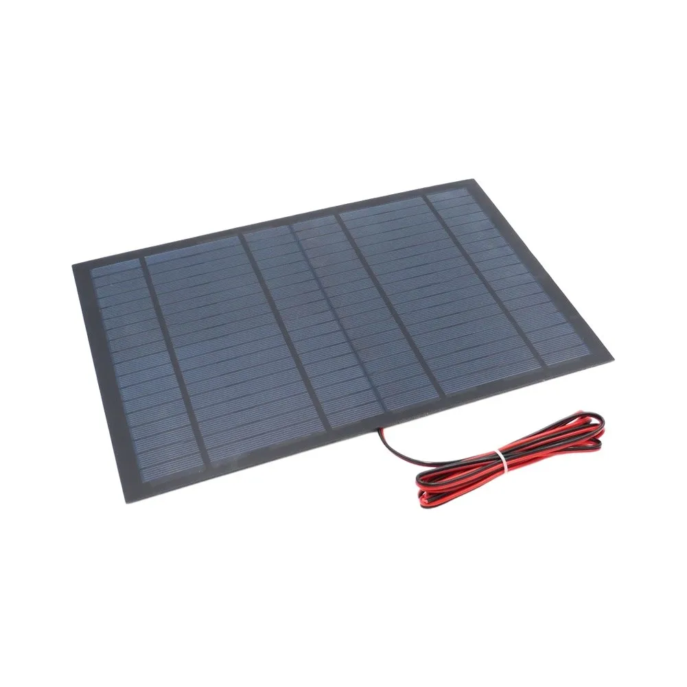 18V 10W Solar Panel with 200cm Cable for Renewable Energy Experiments and Student-Led Solar Circuit Development