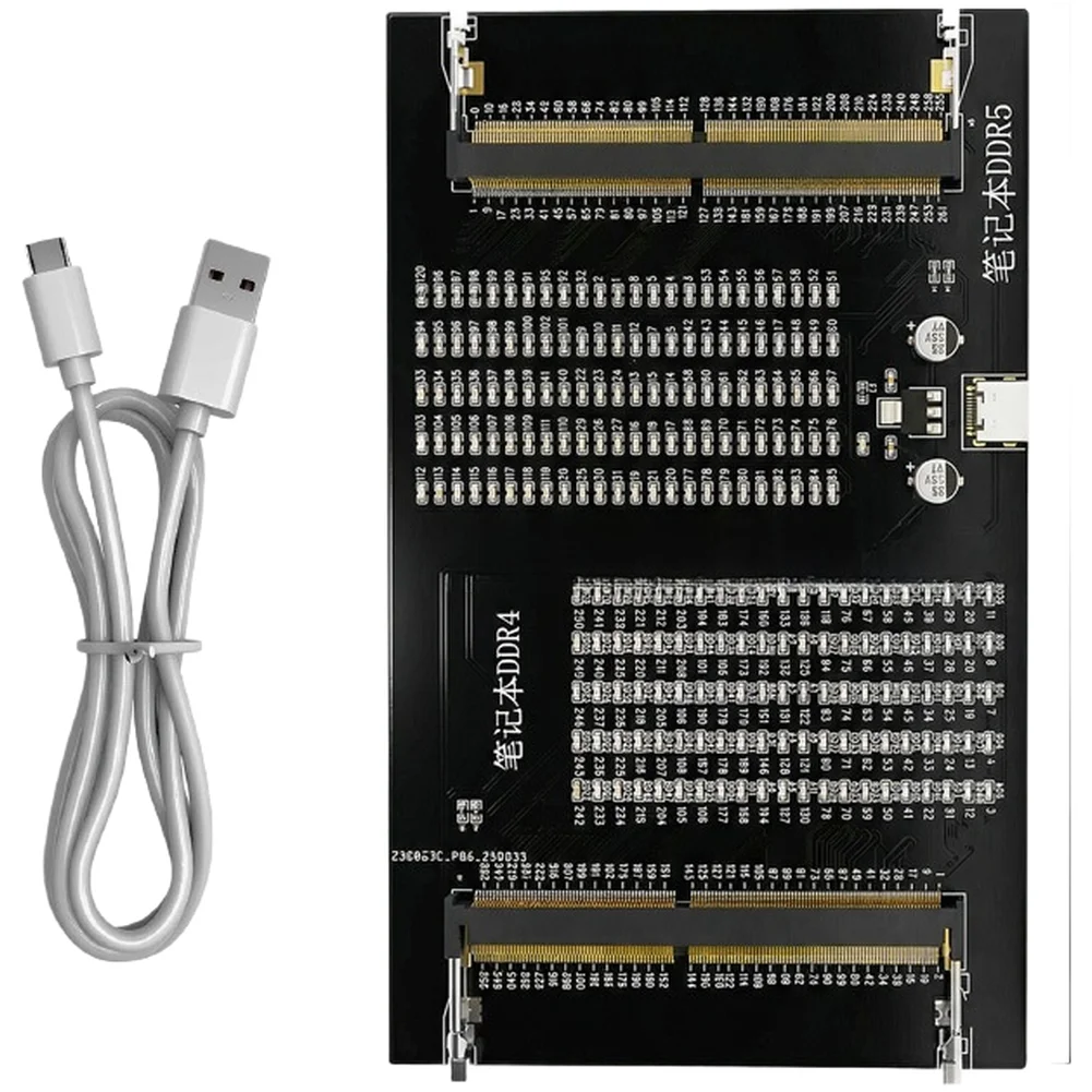 USB Powered Memory Module Tester for DDR4 DDR5 Laptops Detecting For PCB Faults Open Short Circuits Fast Diagnosis