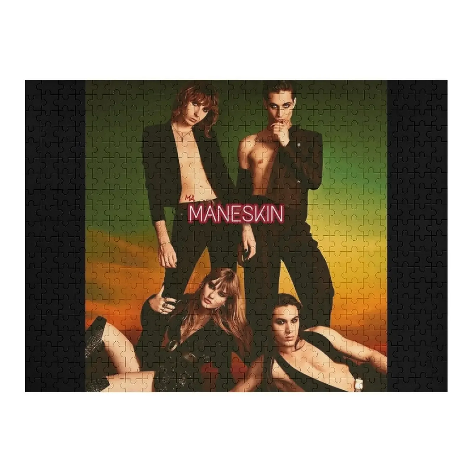 

Maneskin rainbow pride Mneskin Jigsaw Puzzle Custom Gift Photo Personalized Gifts Puzzle