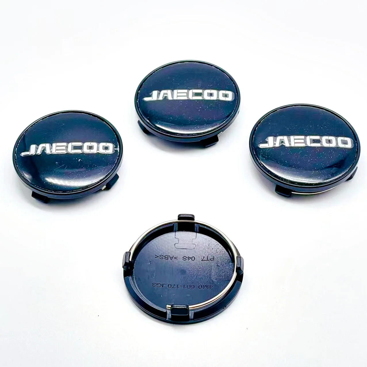 

4pcs 3D 61mm For Car emblem Wheel hub Center Cap Rim Cover Hub Cap JAECOO Badge covers sticker Decals Styling accessories