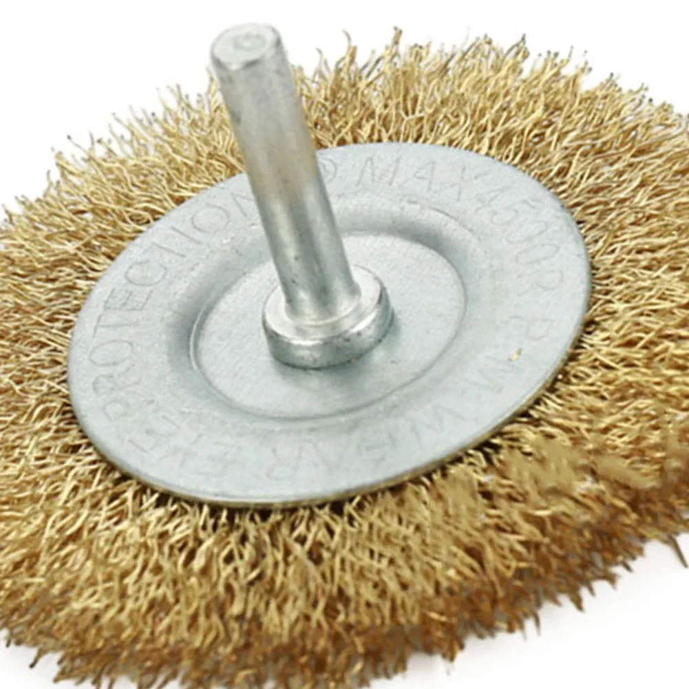 Cepillo de rueda de alambre práctico, herramienta rotativa de acero inoxidable, chapado en cobre, cepillo de rueda de alambre de descalcificación, nuevo