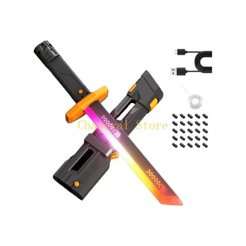 E7CE Ergonomisch handvat Effect-zwaardenspeelgoed met simulatiegeluid en LED-effecten voor kinderen Jongens Favoriete