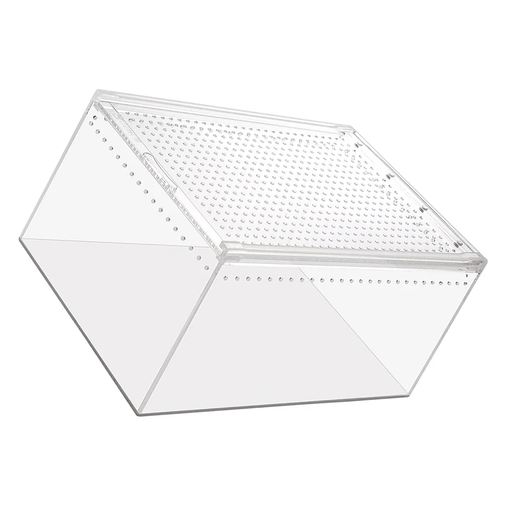 

Anti-Leak Reptile Tank Clear Acrylic Breeding Box For Spiders Lizards Turtles Frogs Corn Snakes Transparent Cricket Keeper