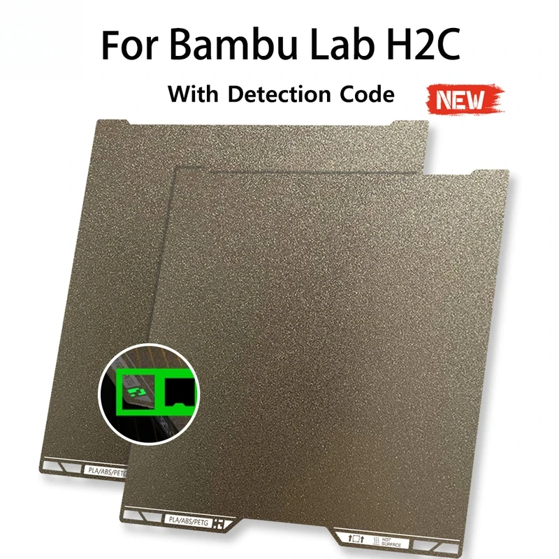 For For Bambu Lab H2C Build Plate Upgrade Double Sided PEI Flexible Steel Plate Removable Surface Platform For A2L H2c Print Bed - Aliexpress Deal