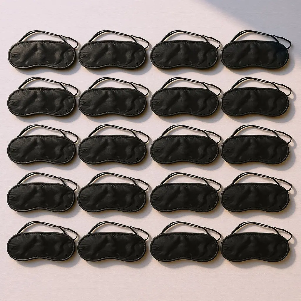 

20Pcs Disposable Eye Masks Soft Lightweight Sleep Eye Cover Light Blocking Comfortable for Travel Nap Office Home Sleeping