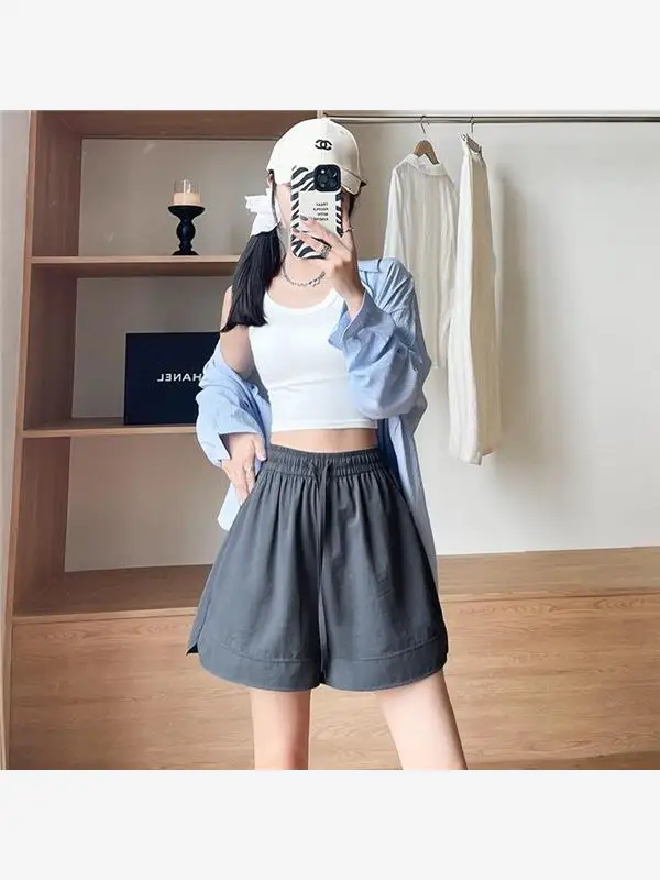 패셔너블 스포츠 드라이 여성용 바지 여름 얇은 신상 아우터웨어 대형 사이즈 캐주얼 루즈 산악용 오부츠